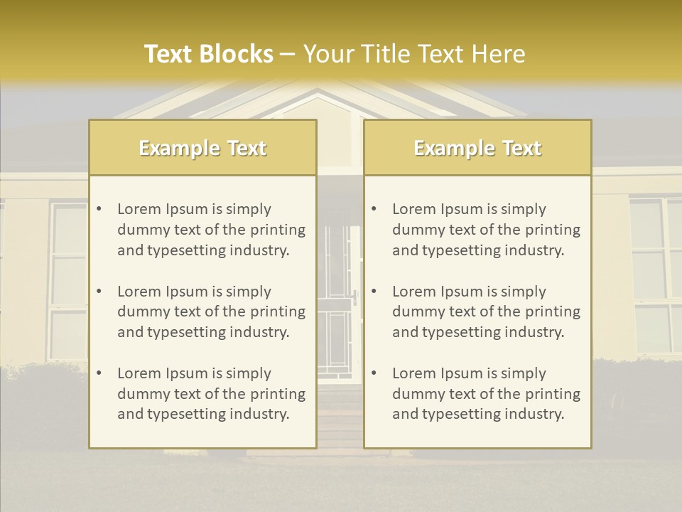 Grey Neighborhood Wealthy PowerPoint Template