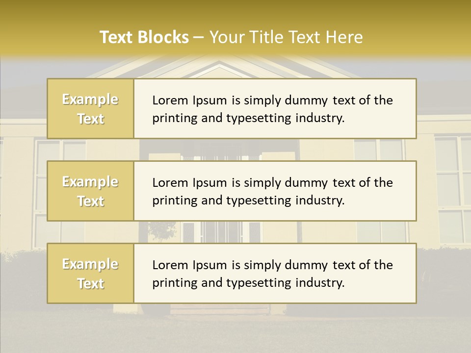 Grey Neighborhood Wealthy PowerPoint Template