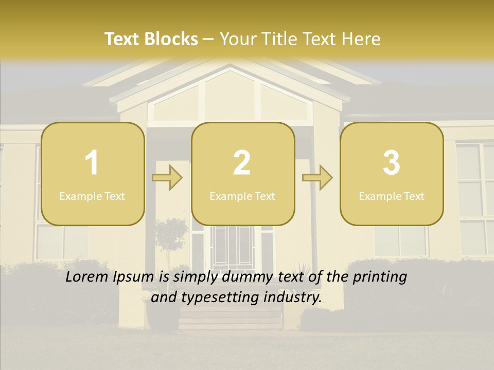 Grey Neighborhood Wealthy PowerPoint Template