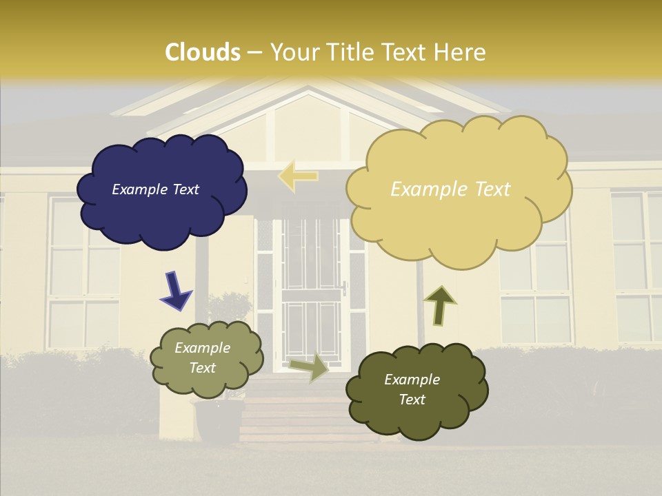 Grey Neighborhood Wealthy PowerPoint Template