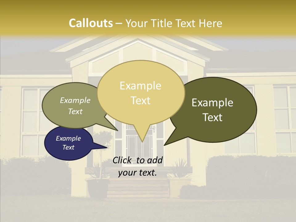 Grey Neighborhood Wealthy PowerPoint Template