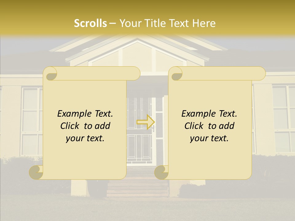 Grey Neighborhood Wealthy PowerPoint Template