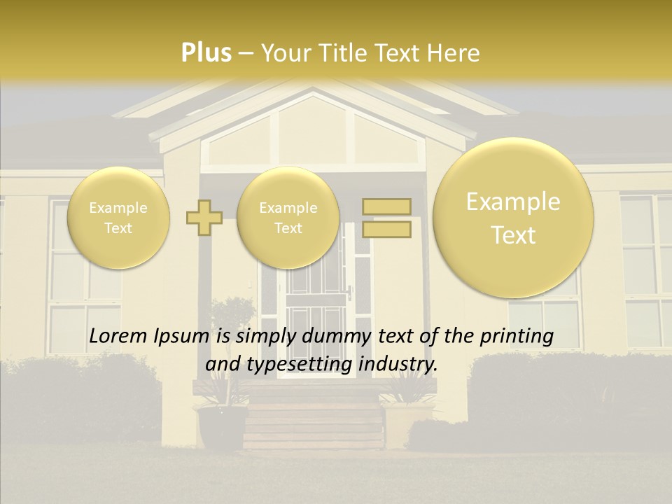 Grey Neighborhood Wealthy PowerPoint Template