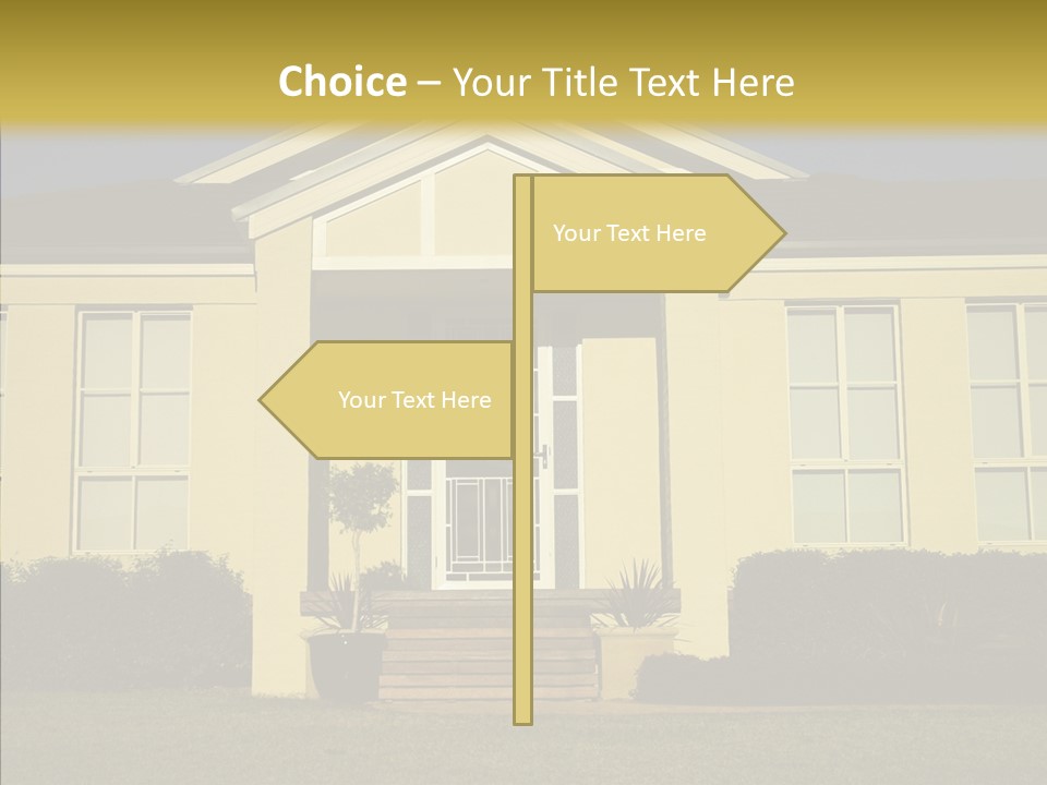 Grey Neighborhood Wealthy PowerPoint Template