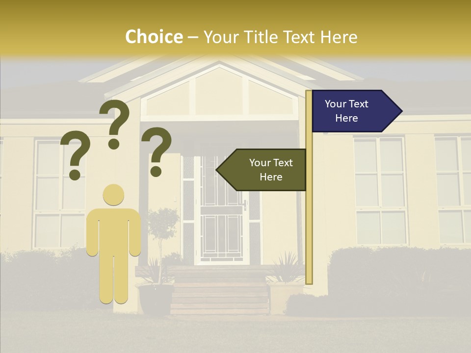 Grey Neighborhood Wealthy PowerPoint Template