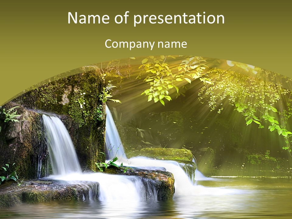 Drop Yellow Nature PowerPoint Template