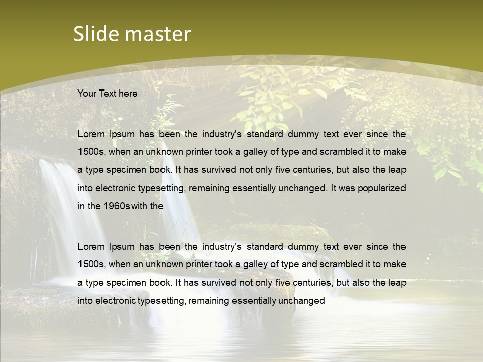 Drop Yellow Nature PowerPoint Template