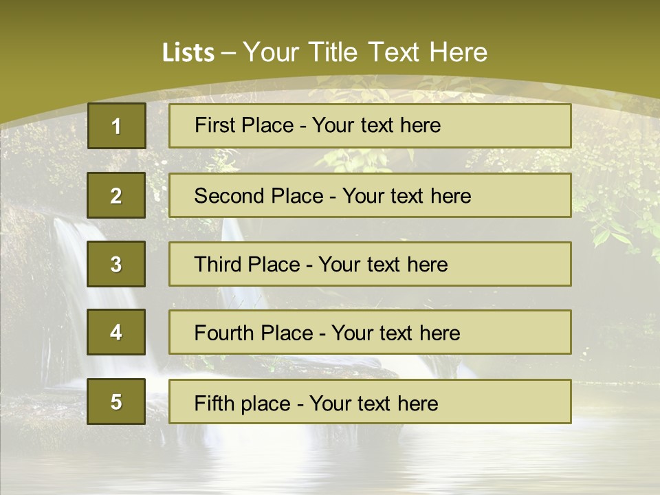 Drop Yellow Nature PowerPoint Template