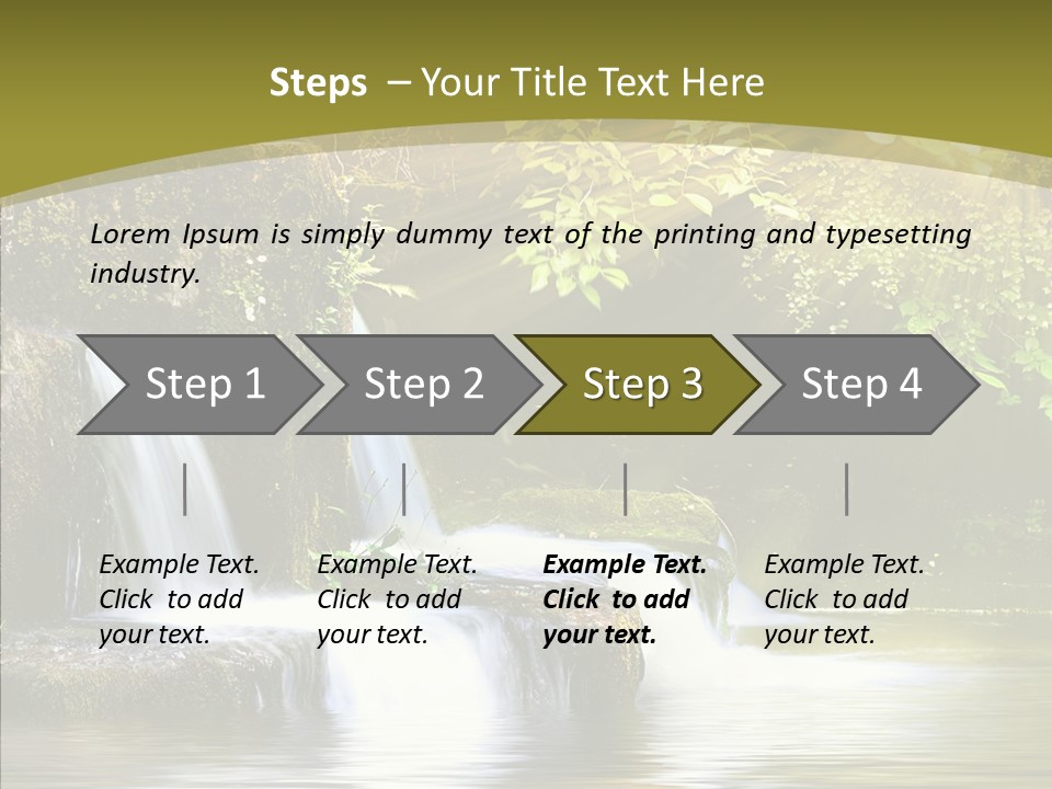 Drop Yellow Nature PowerPoint Template