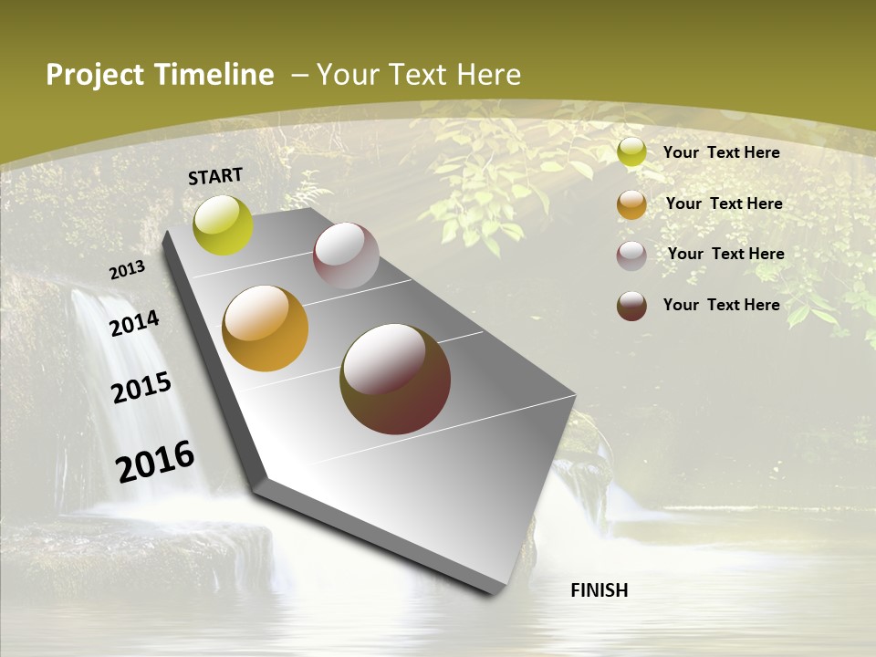 Drop Yellow Nature PowerPoint Template