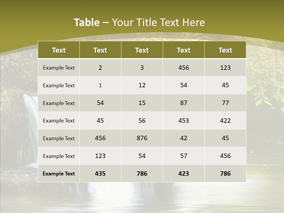Drop Yellow Nature PowerPoint Template