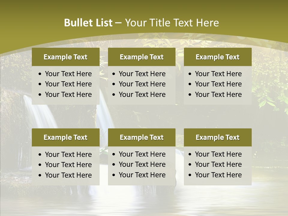 Drop Yellow Nature PowerPoint Template