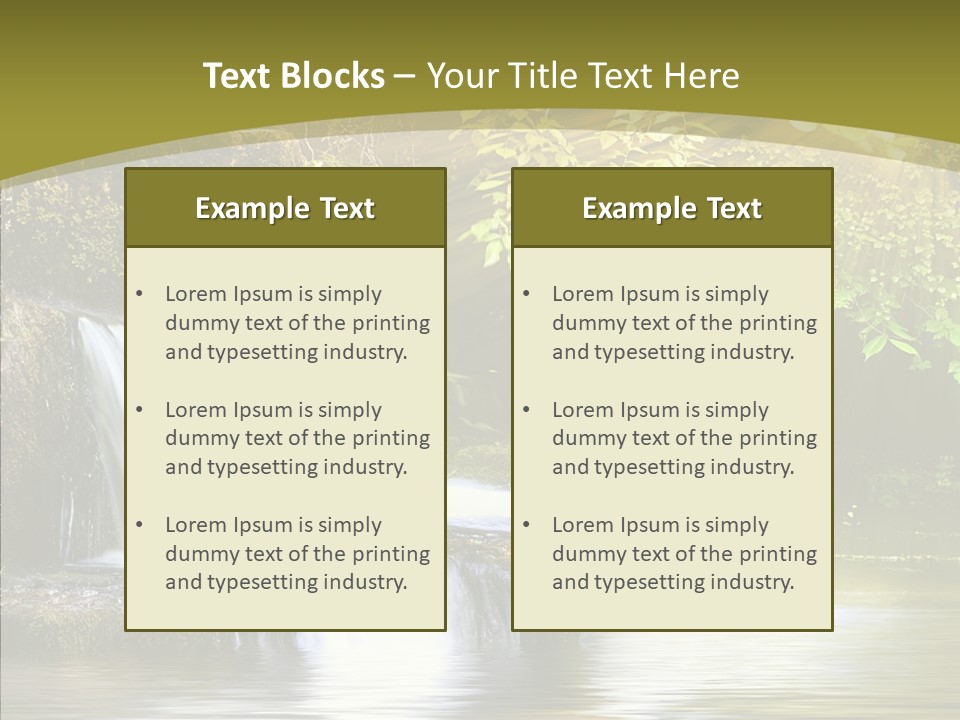 Drop Yellow Nature PowerPoint Template