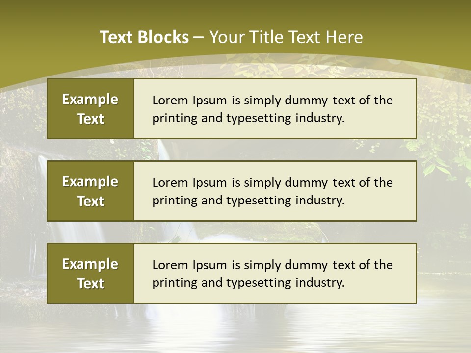 Drop Yellow Nature PowerPoint Template