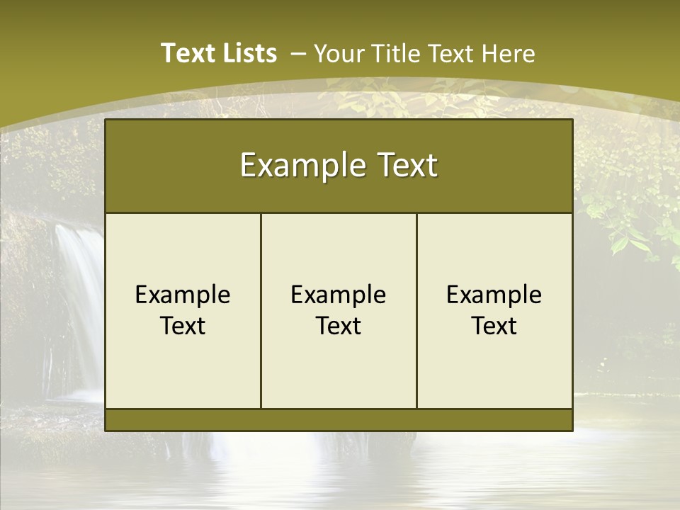 Drop Yellow Nature PowerPoint Template