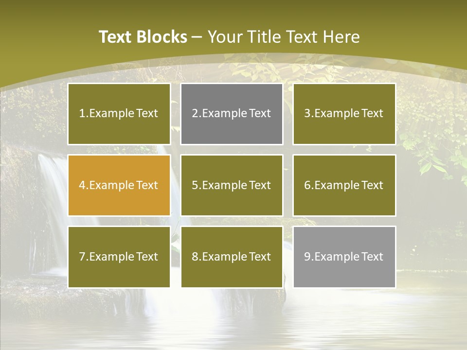 Drop Yellow Nature PowerPoint Template