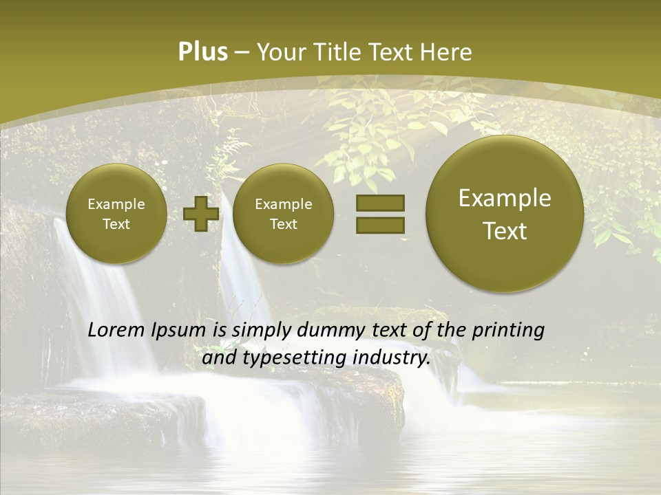 Drop Yellow Nature PowerPoint Template