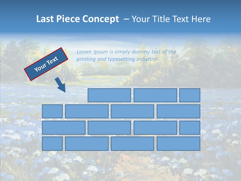 Birches Road Bush PowerPoint Template