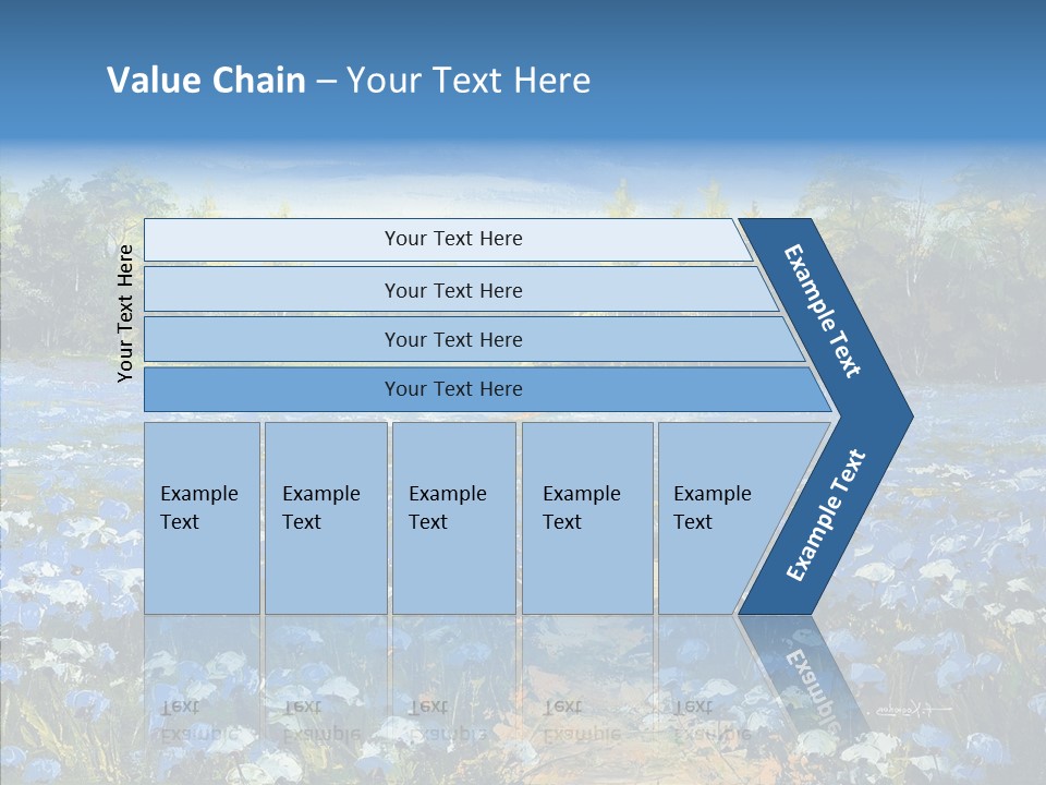 Birches Road Bush PowerPoint Template