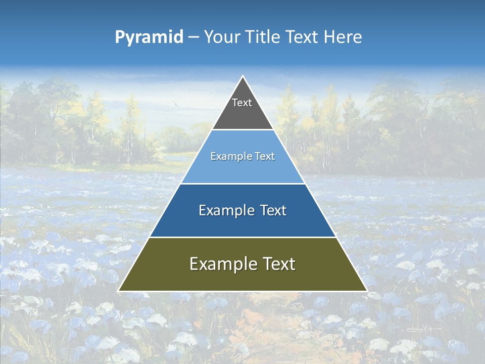 Birches Road Bush PowerPoint Template