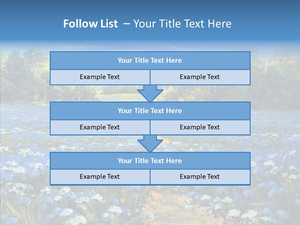 Birches Road Bush PowerPoint Template