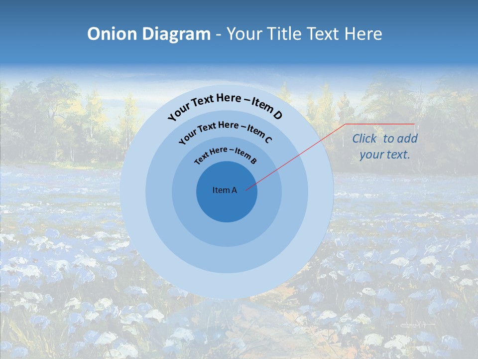 Birches Road Bush PowerPoint Template