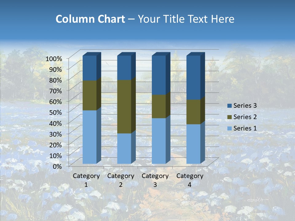 Birches Road Bush PowerPoint Template