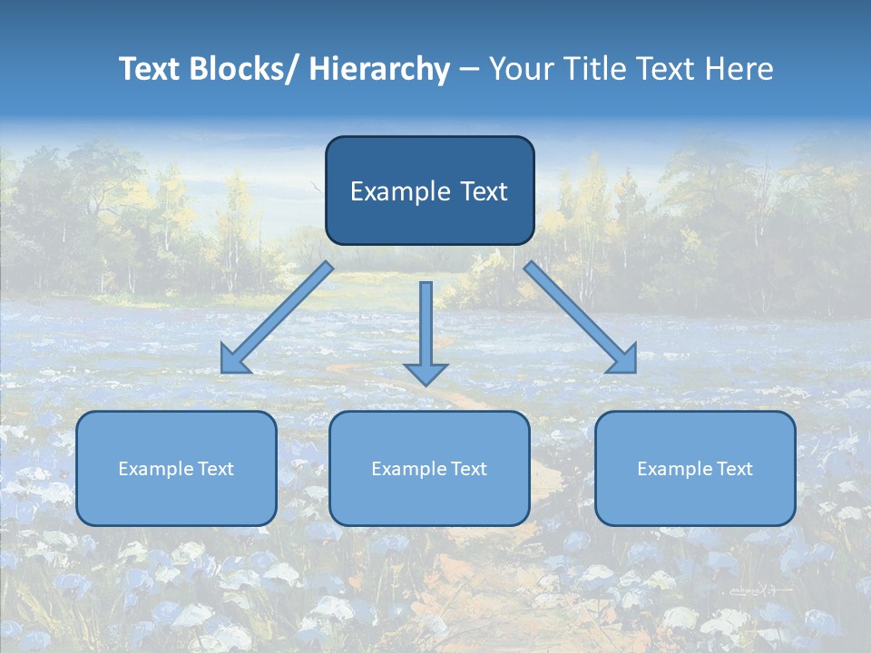 Birches Road Bush PowerPoint Template