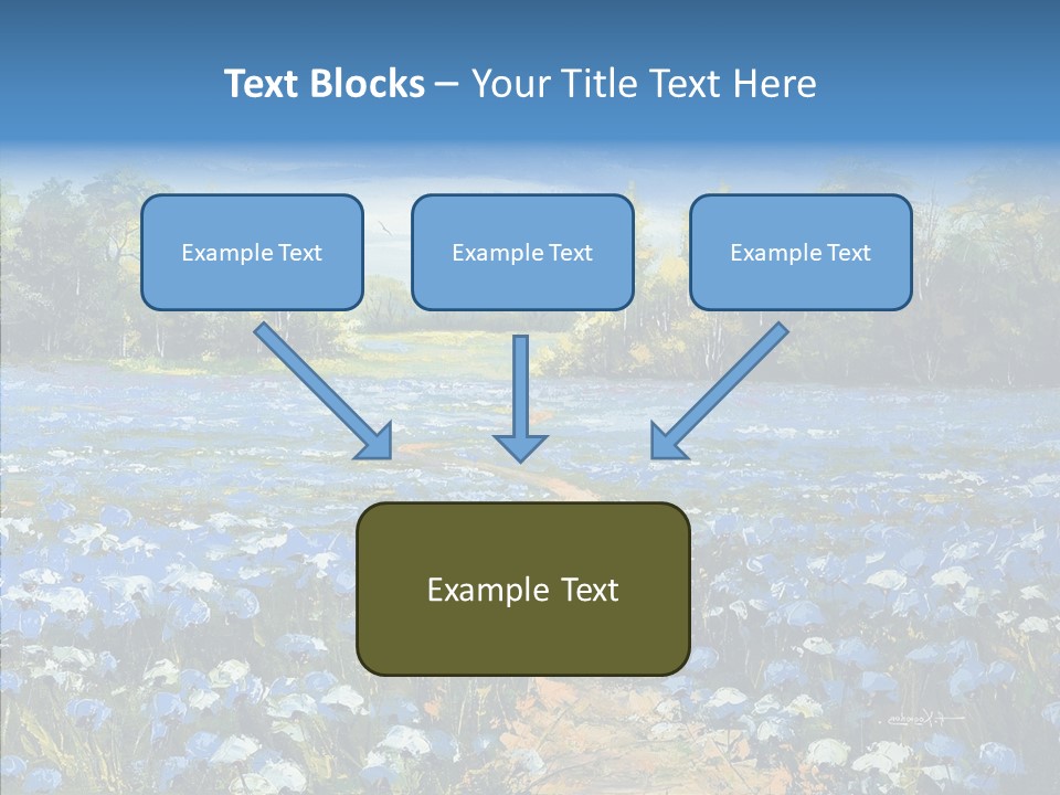 Birches Road Bush PowerPoint Template