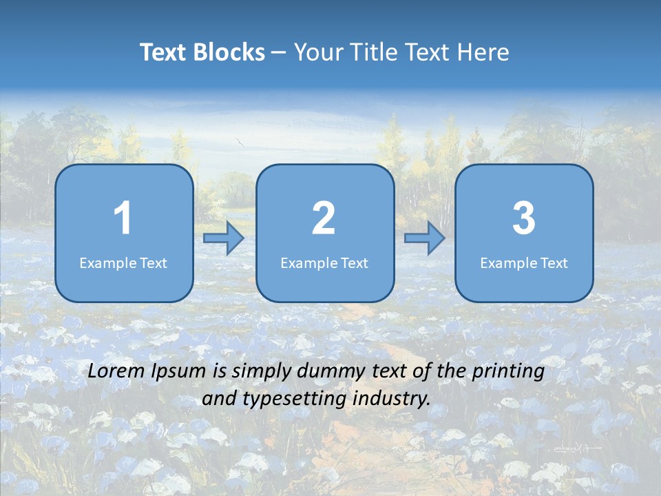 Birches Road Bush PowerPoint Template