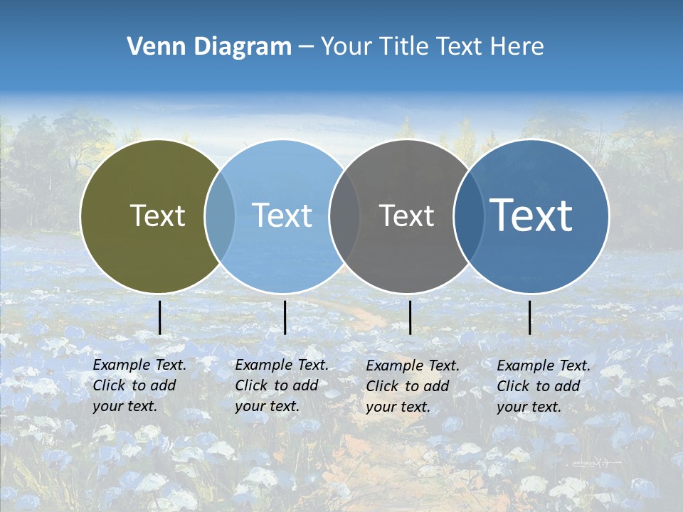 Birches Road Bush PowerPoint Template