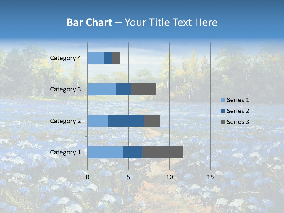 Birches Road Bush PowerPoint Template