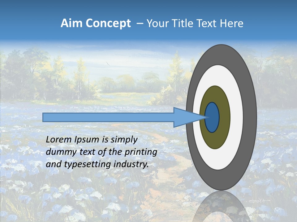 Birches Road Bush PowerPoint Template