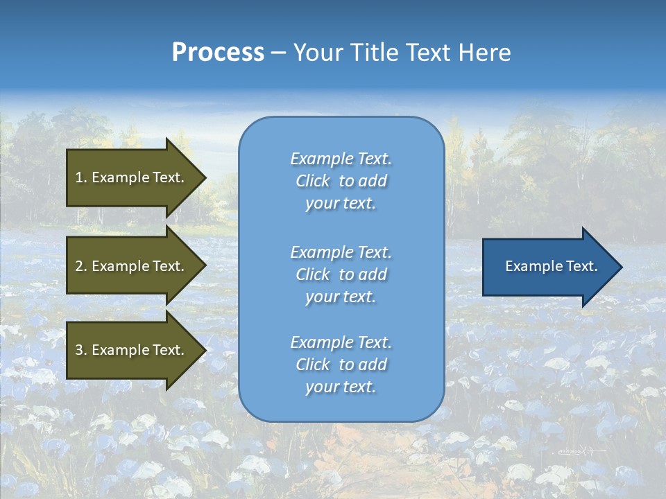 Birches Road Bush PowerPoint Template