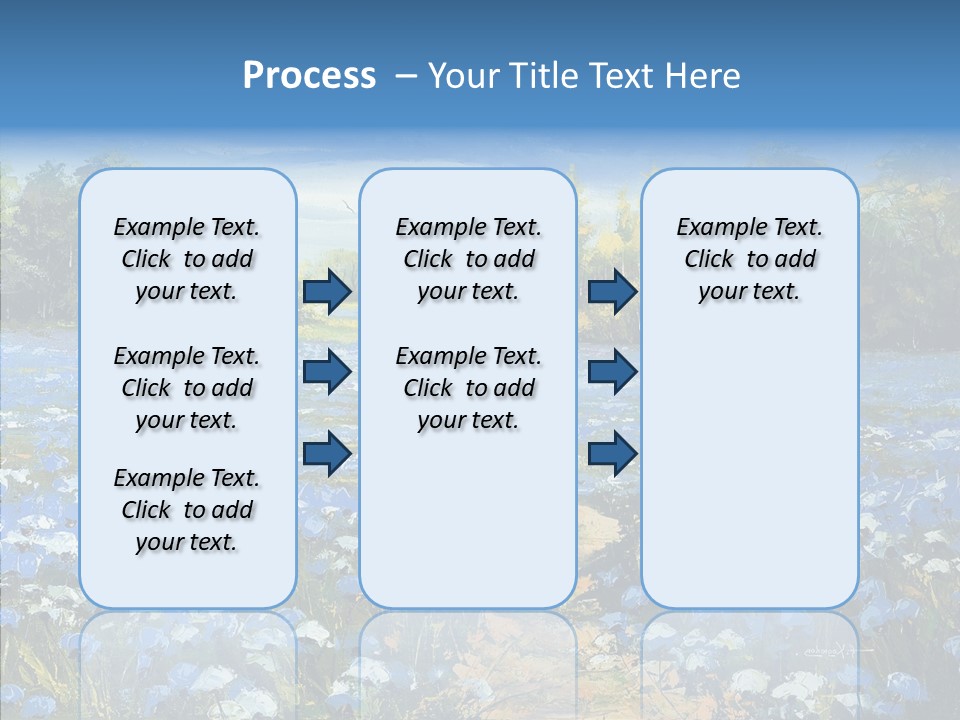 Birches Road Bush PowerPoint Template