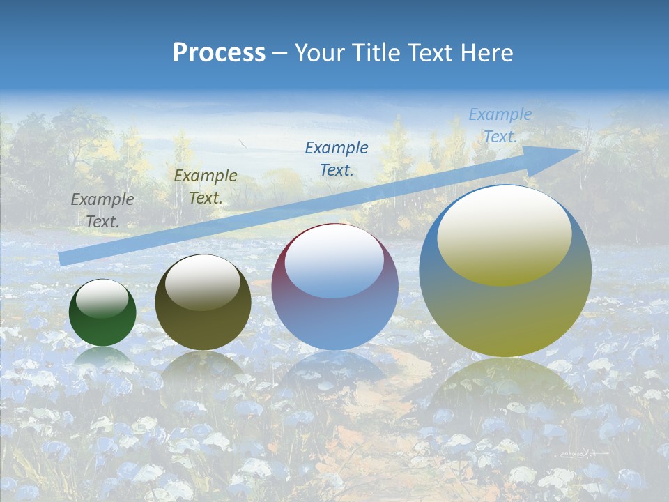 Birches Road Bush PowerPoint Template