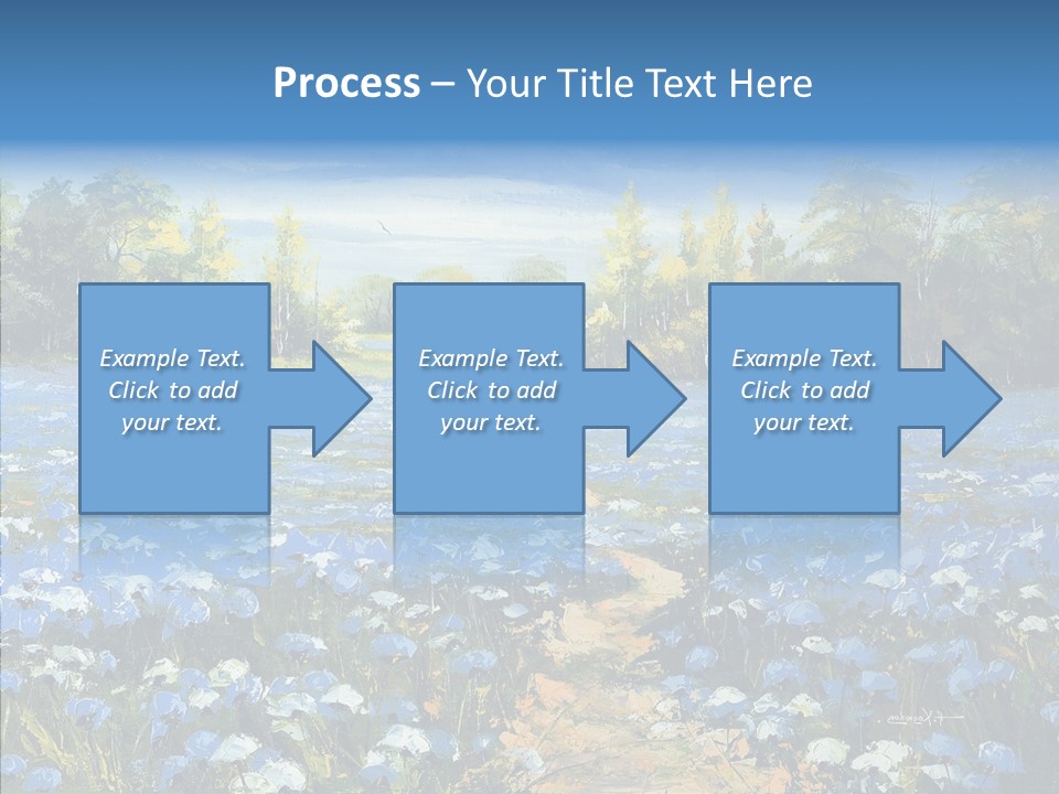 Birches Road Bush PowerPoint Template