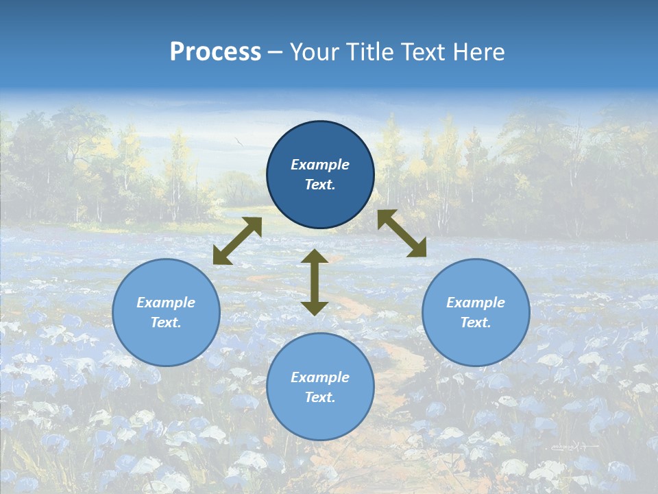 Birches Road Bush PowerPoint Template
