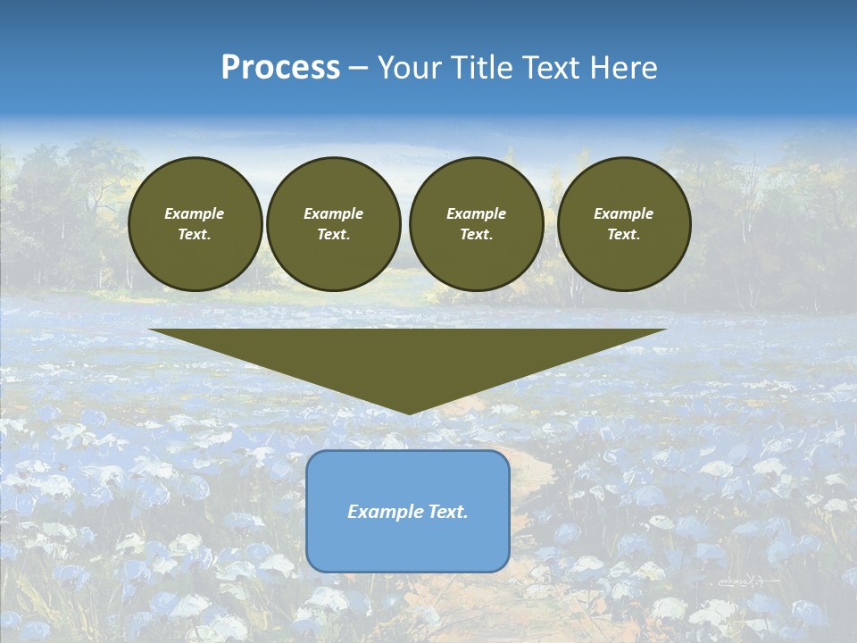 Birches Road Bush PowerPoint Template
