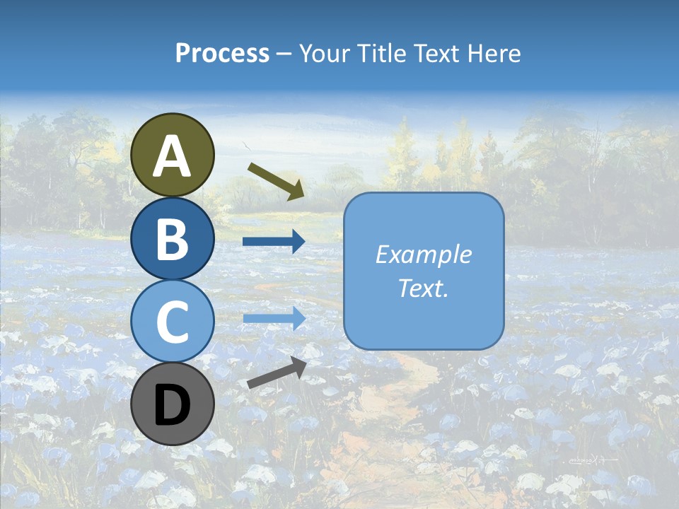 Birches Road Bush PowerPoint Template