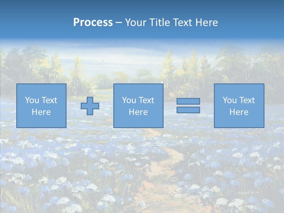 Birches Road Bush PowerPoint Template