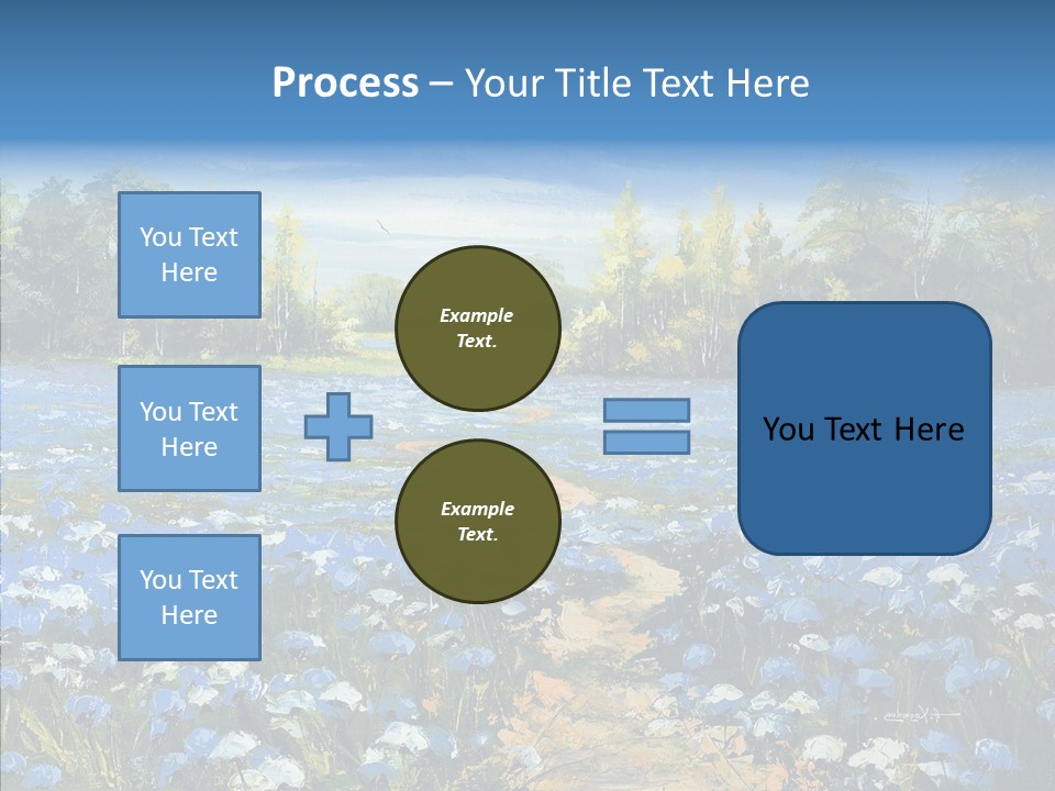 Birches Road Bush PowerPoint Template