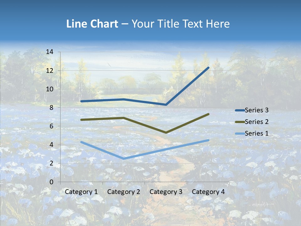 Birches Road Bush PowerPoint Template