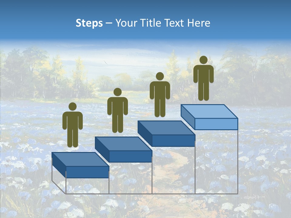 Birches Road Bush PowerPoint Template