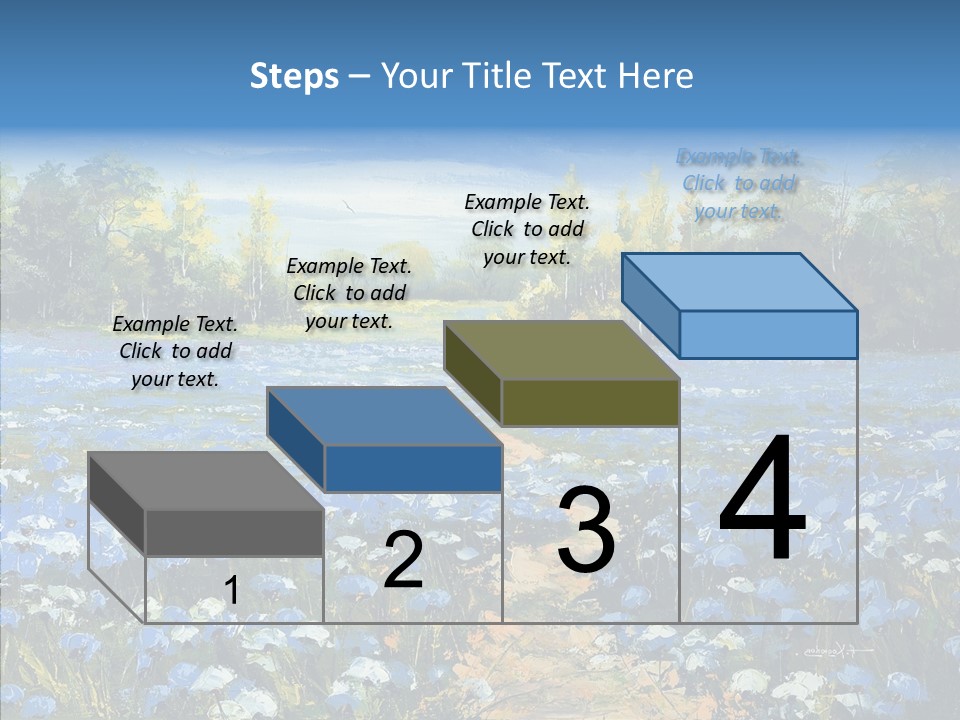 Birches Road Bush PowerPoint Template