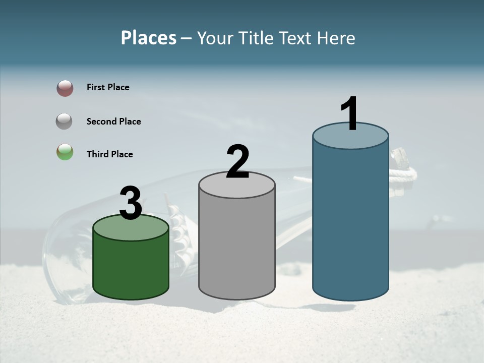 Sand Summertime Background PowerPoint Template