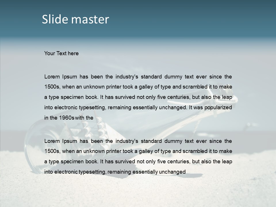 Sand Summertime Background PowerPoint Template