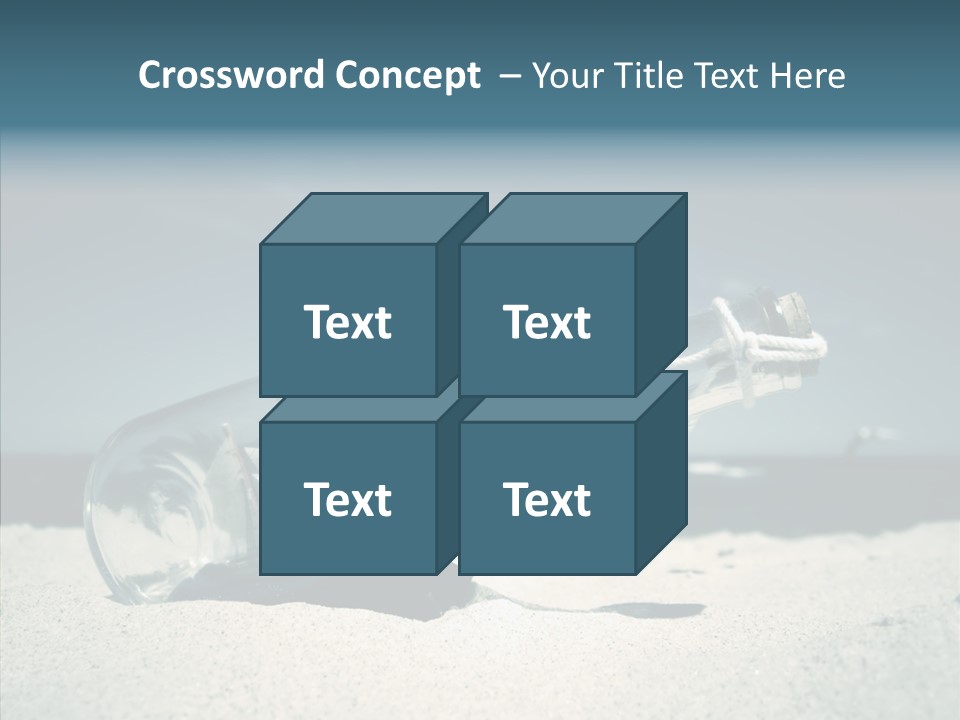 Sand Summertime Background PowerPoint Template