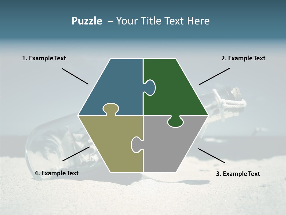 Sand Summertime Background PowerPoint Template