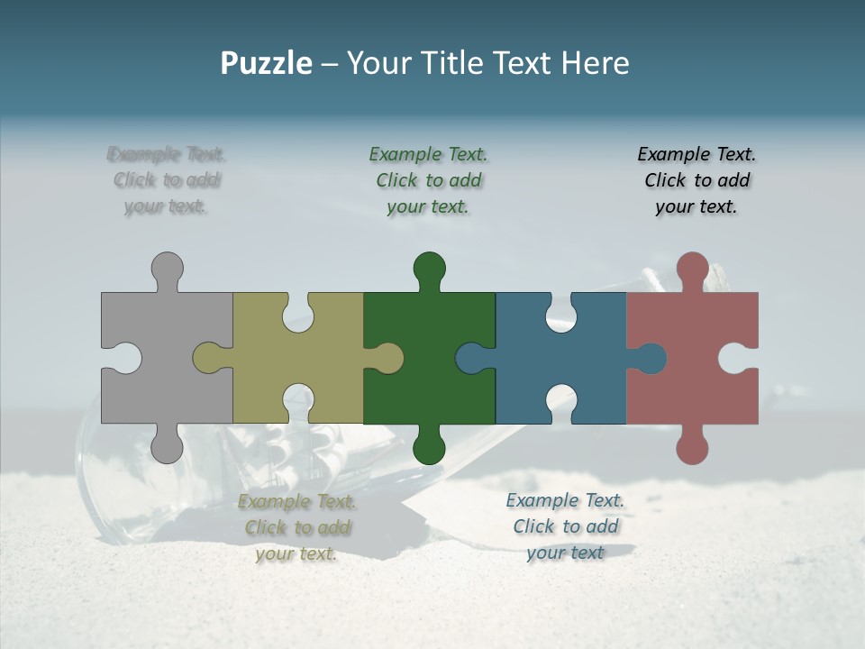 Sand Summertime Background PowerPoint Template